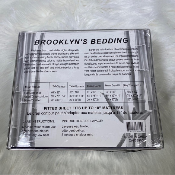 ✨SALE✨Full 4pc Light Grey Bedsheets - Picture 5 of 6